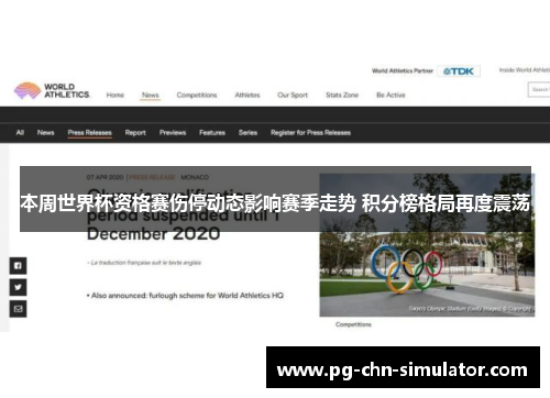 本周世界杯资格赛伤停动态影响赛季走势 积分榜格局再度震荡