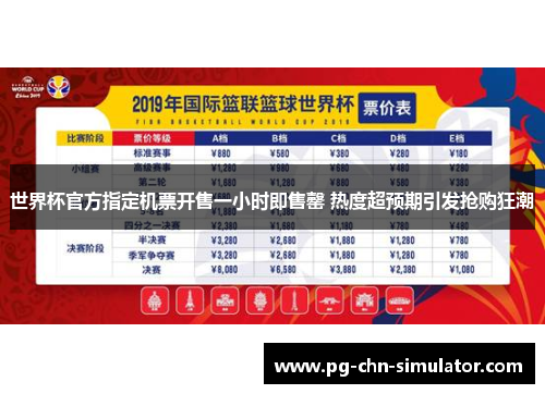世界杯官方指定机票开售一小时即售罄 热度超预期引发抢购狂潮